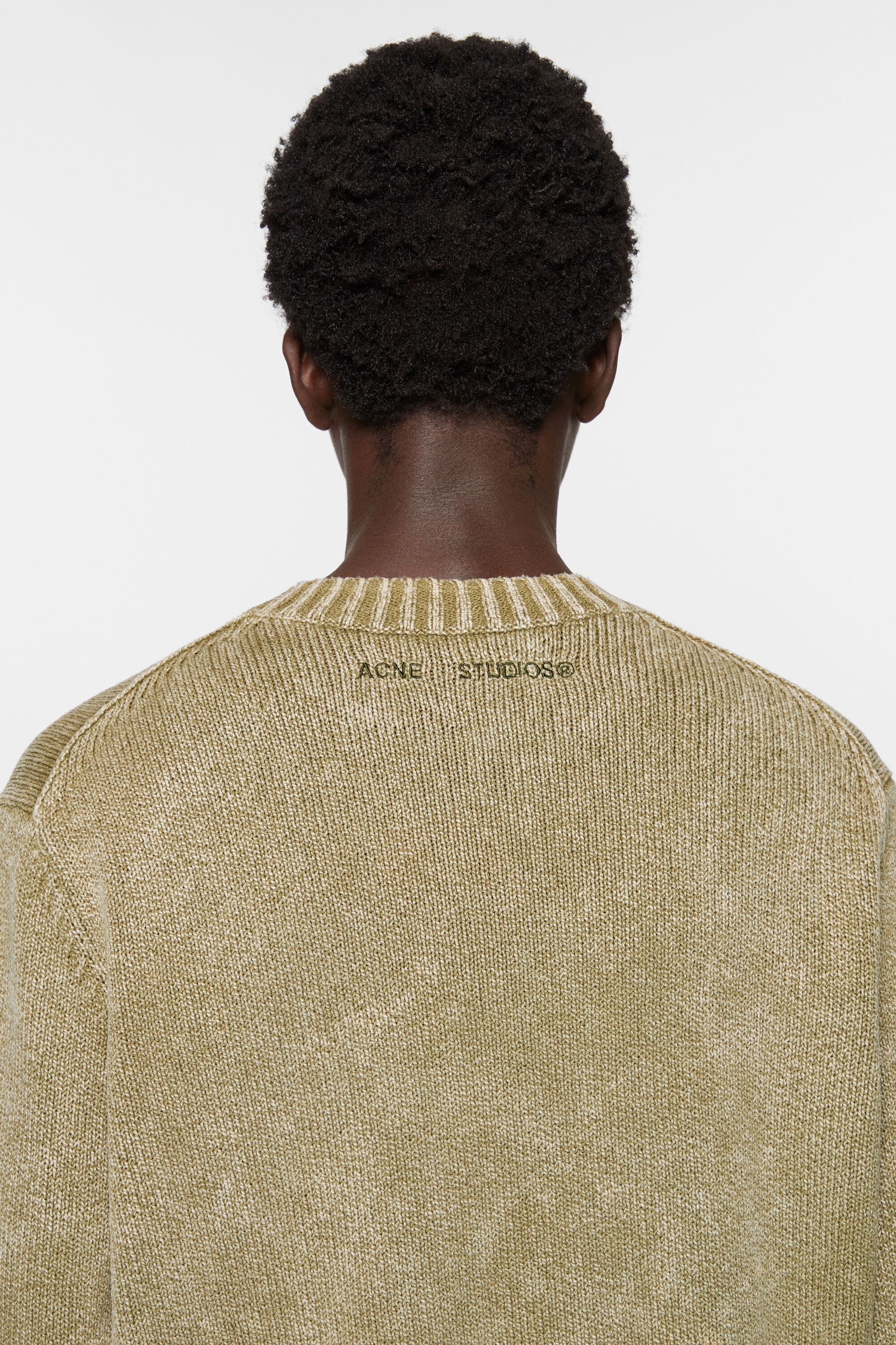 Acid wash jumper - Olive green - 4
