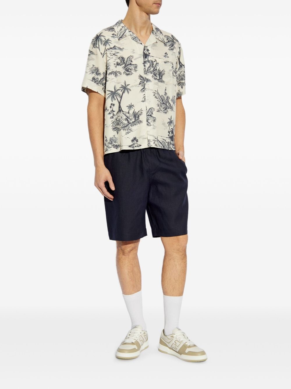 linen shorts - 2