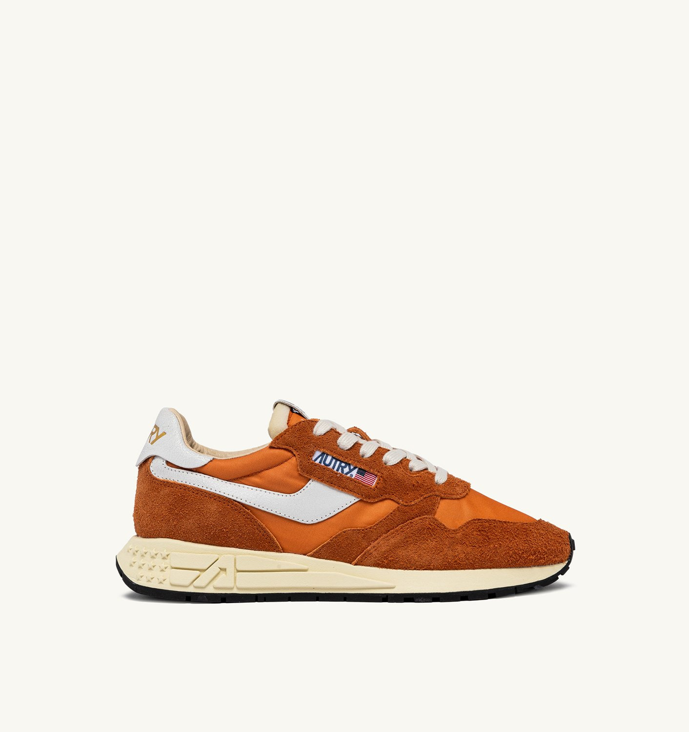 REELWIND LOW SNEAKERS IN AMBERGLOW NYLON AND SUEDE - 1
