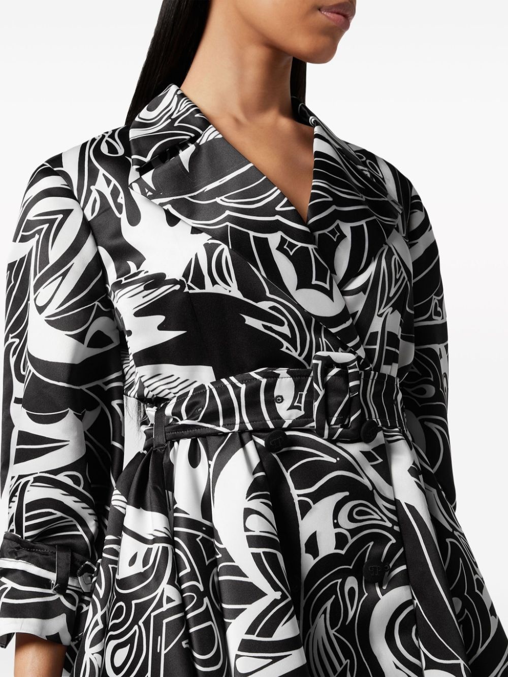 Tribal Circus trench coat - 4