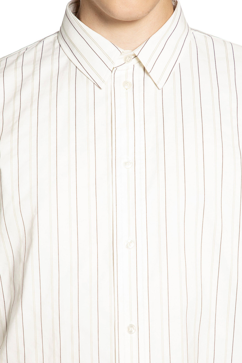 SAINT LAURENT Cassandre Striped Shirt outlook