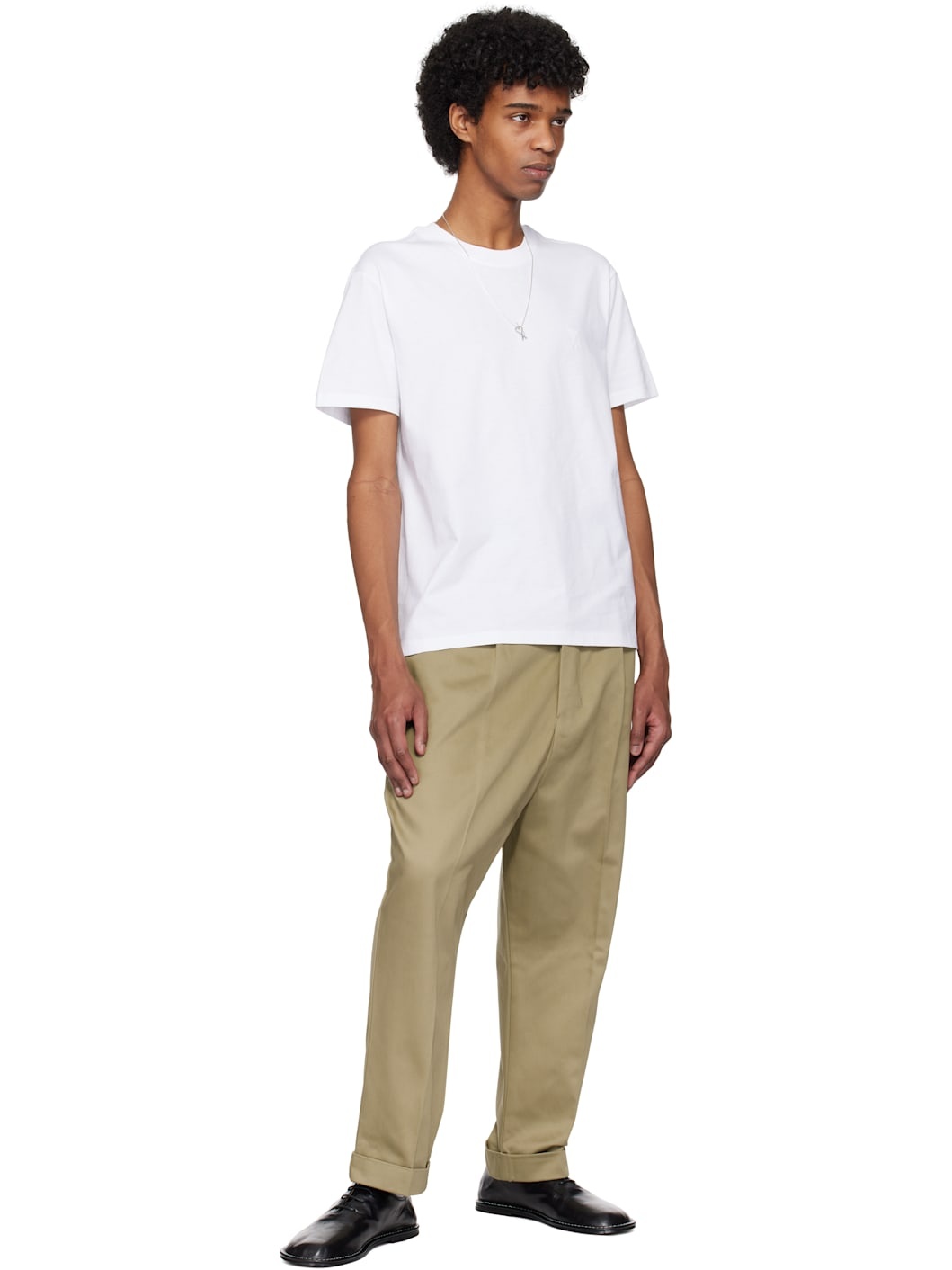 White Cotton Ami de Coeur T-shirt - 4