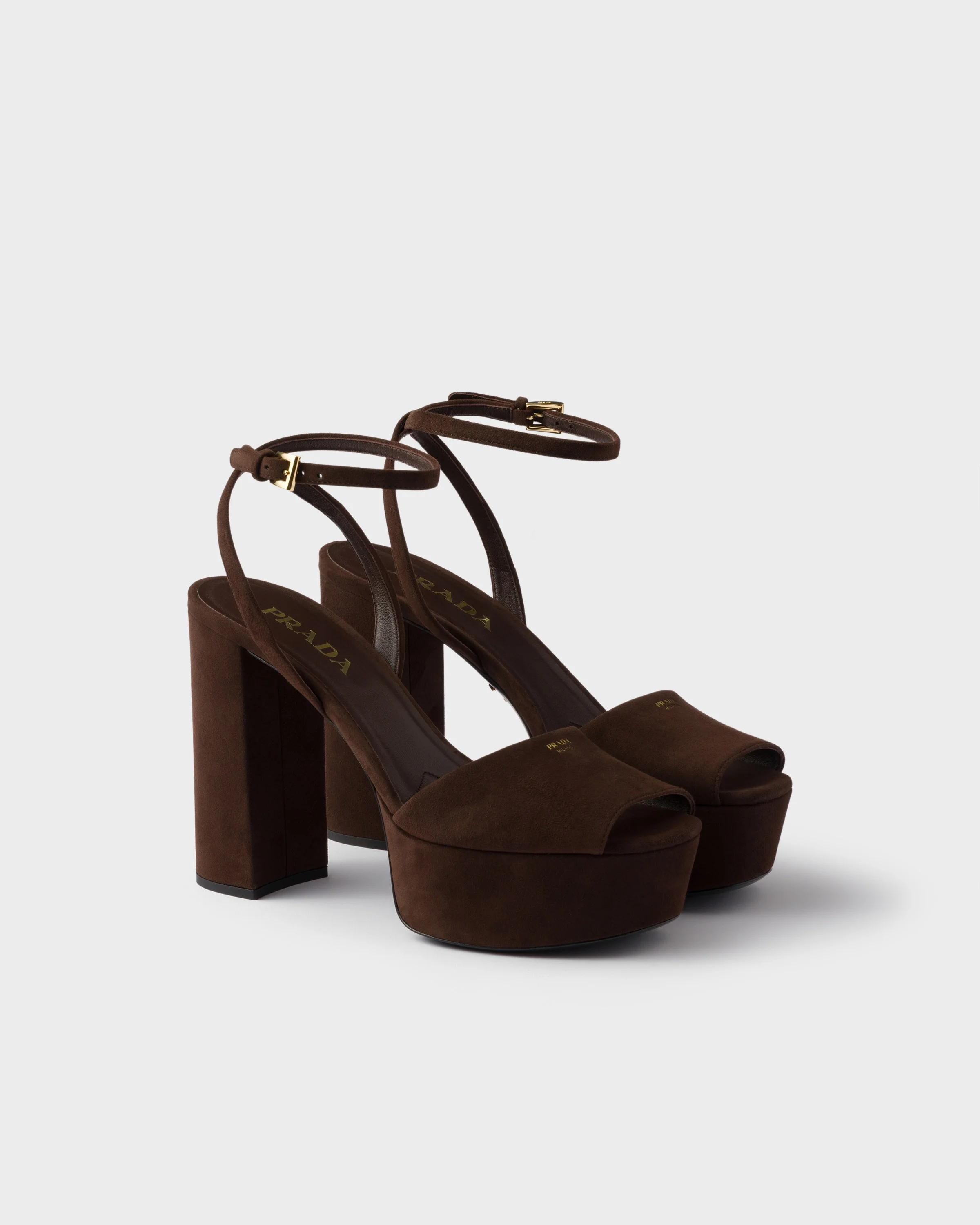 Suede platform sandals - 1