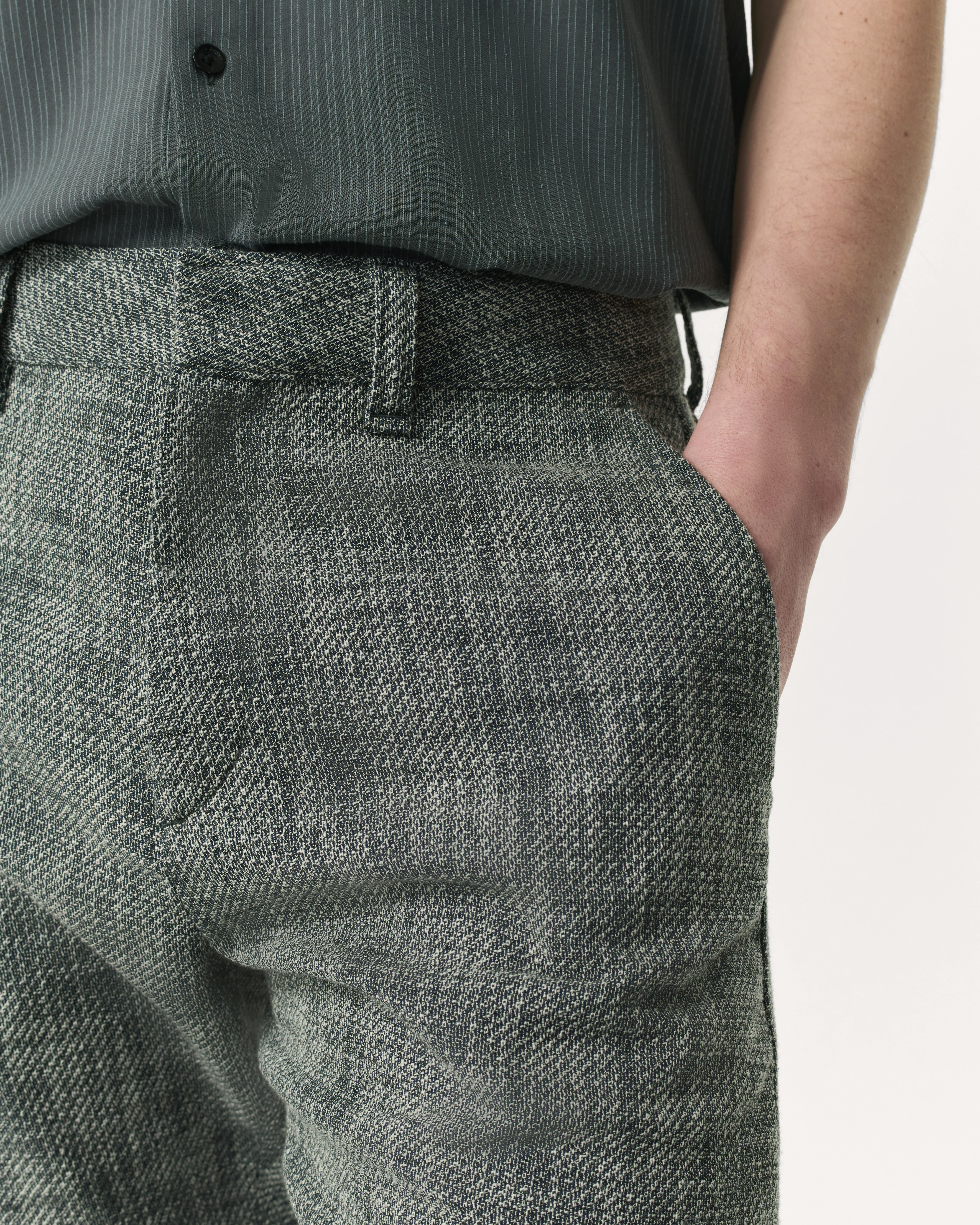 Haydon Straight Fit Italian Tweed Pants - 4