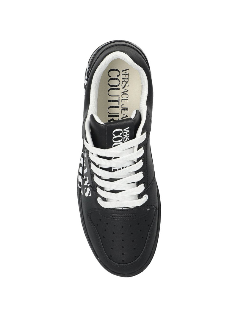 logo-print leather sneakers 3