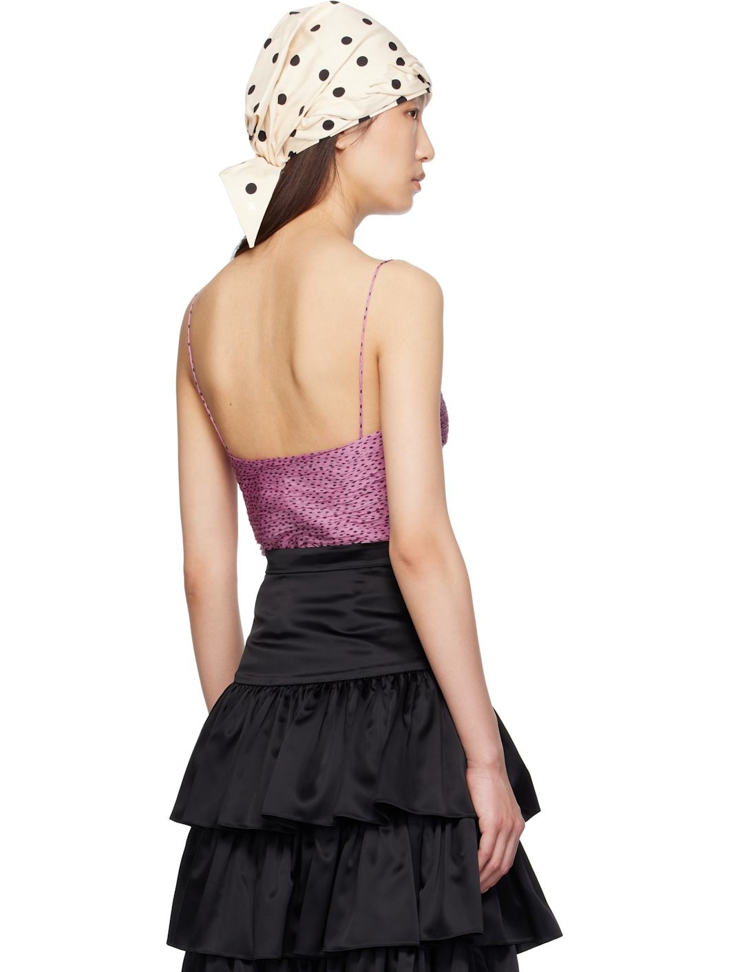 Purple Chiffon Plusdepois Print Top - 3