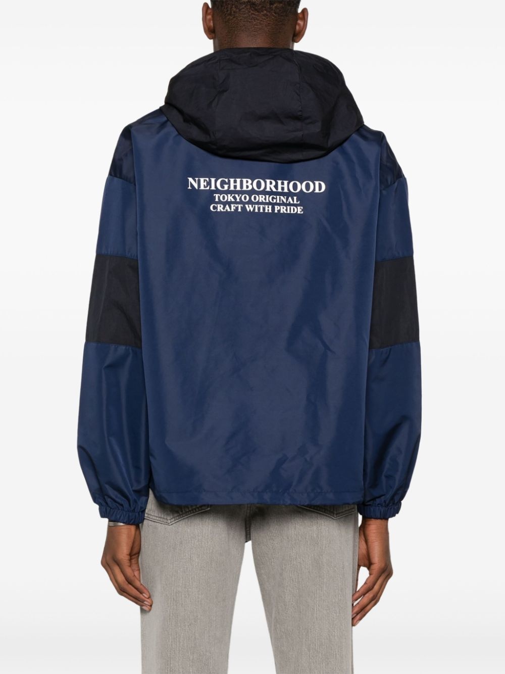 logo-patch jacket - 4
