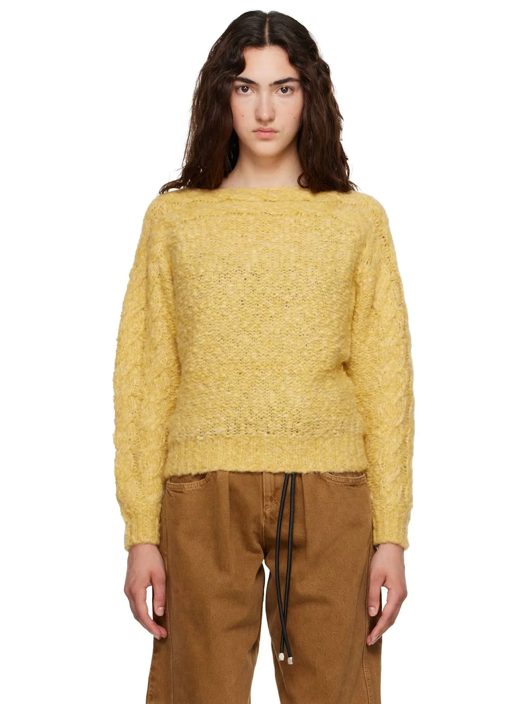 Yellow Ponara Pullover Sweater - 1