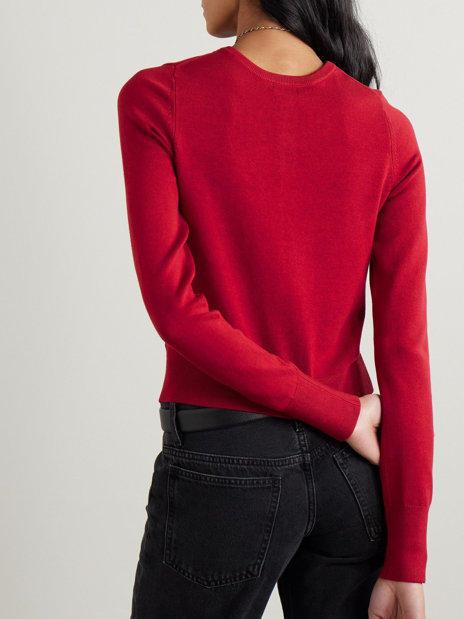 TENCEL™ Lyocell-blend cardigan Red - 3
