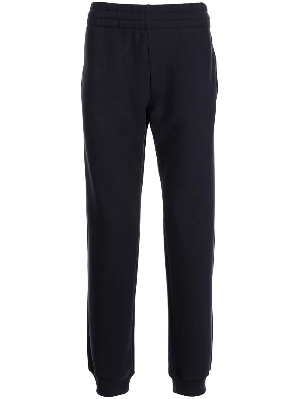 elasticated-waist cotton track trousers - 1