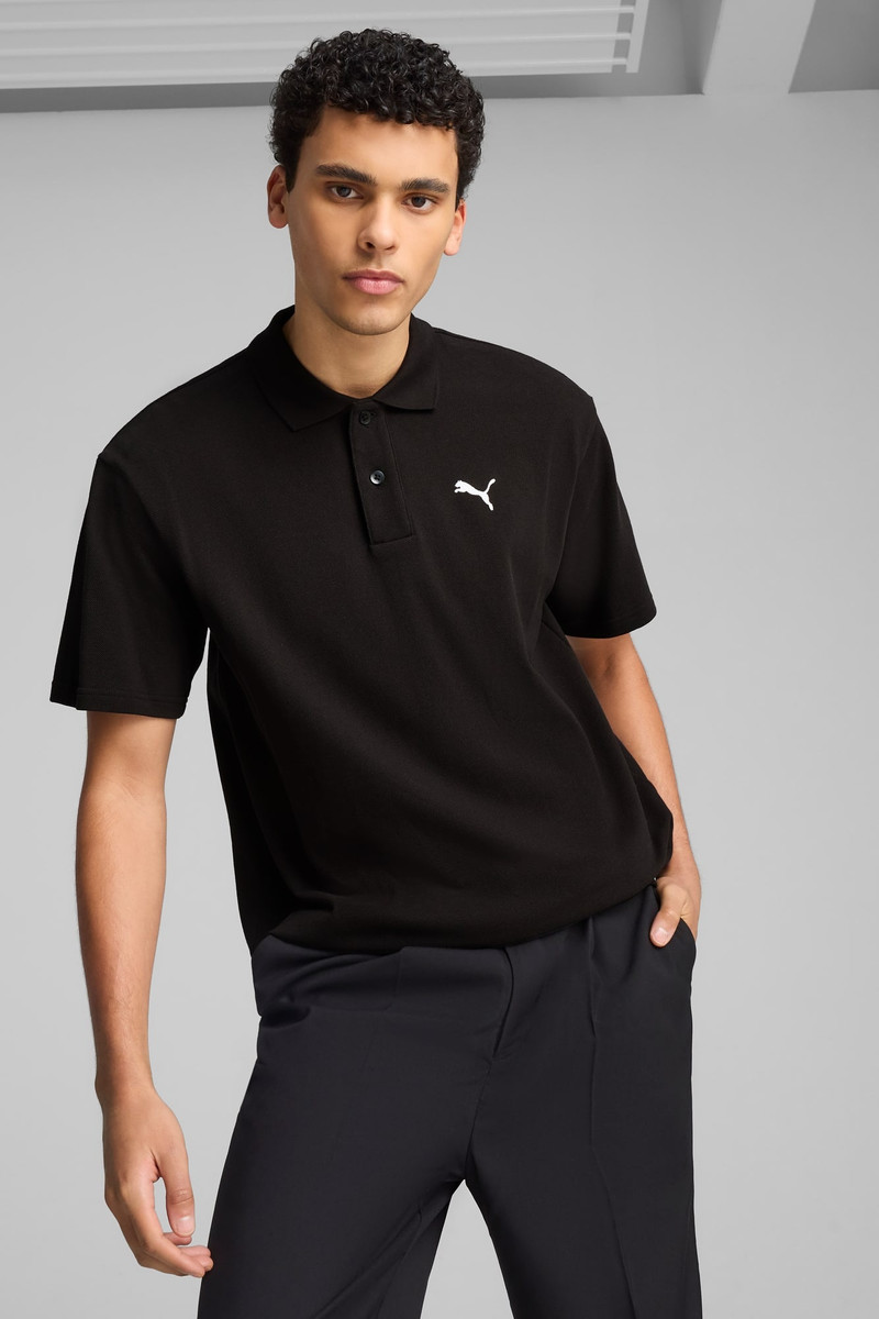 PUMA WARDROBE ESS Men's Pique Relaxed Polo outlook