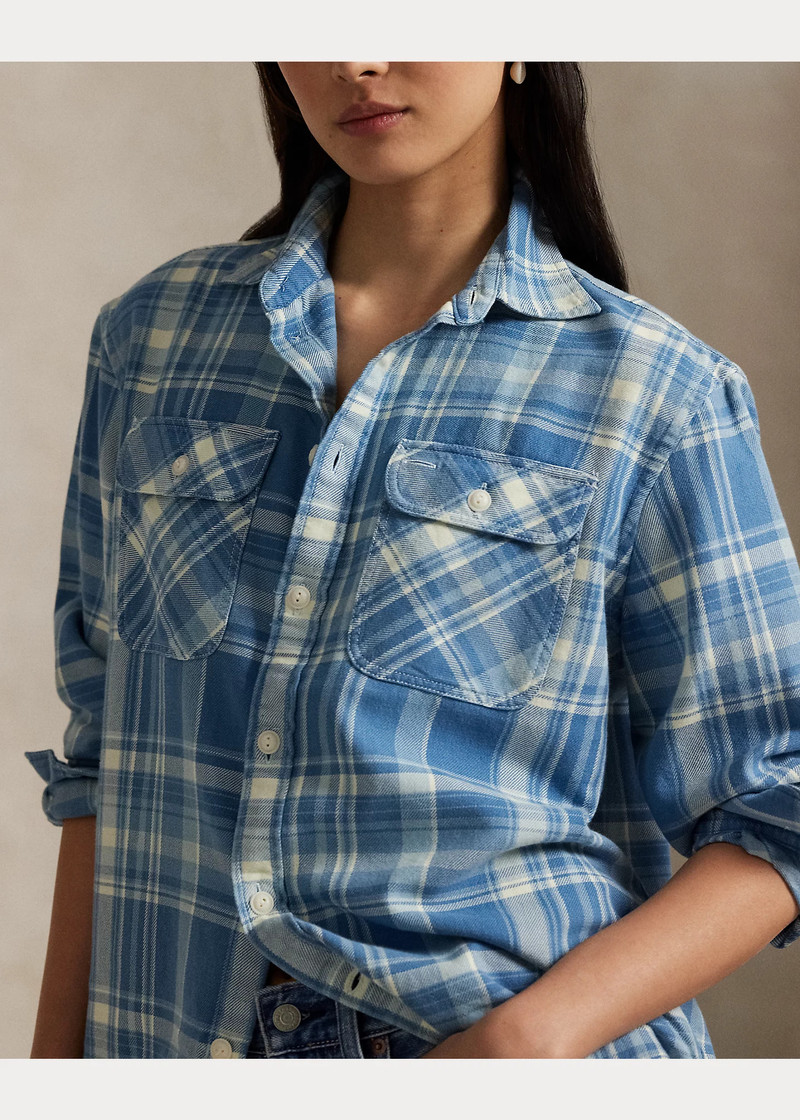 Plaid Cotton Twill Workshirt 5
