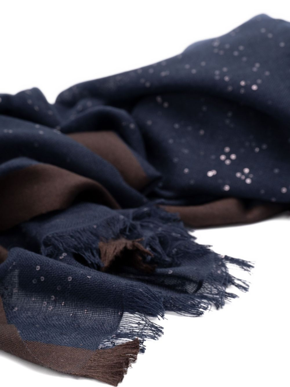 sequin-embellished cashmere scarf - 3