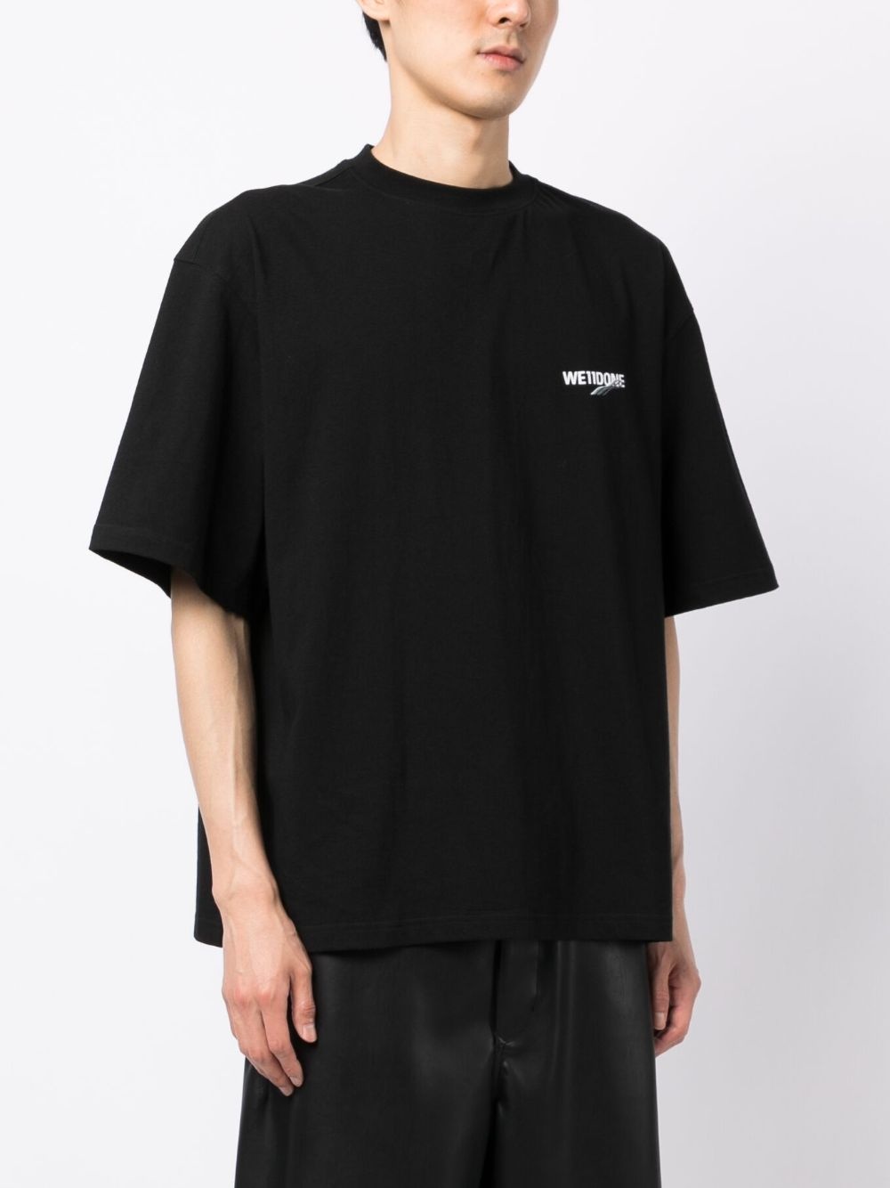 logo cotton T-shirt - 4