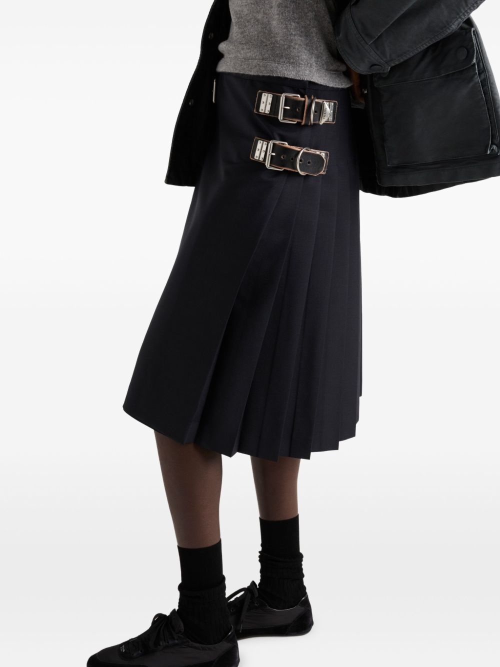 pleated midi skirt - 4