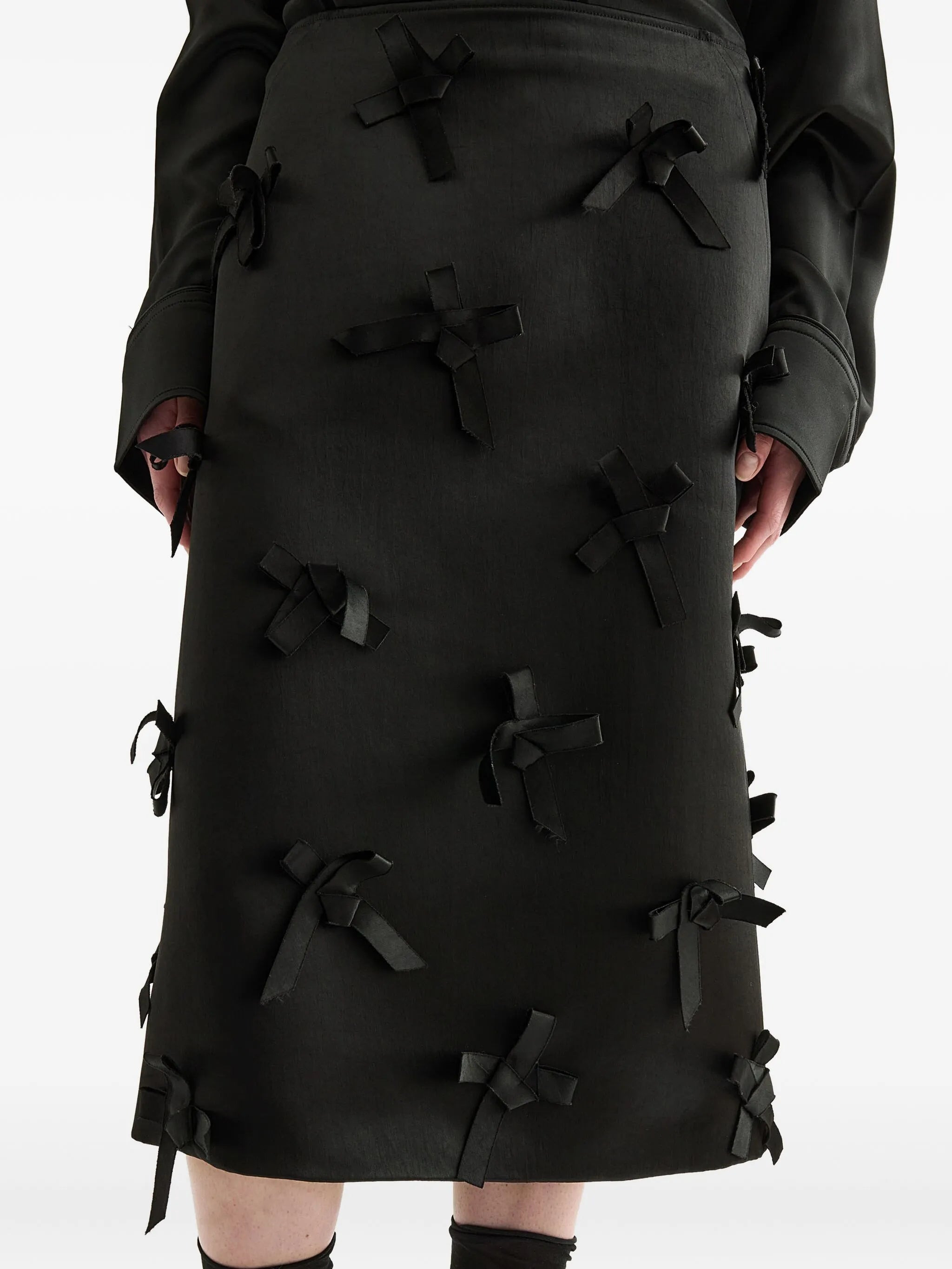 Jil Sander Bow-embellished Midi Skirt - 2