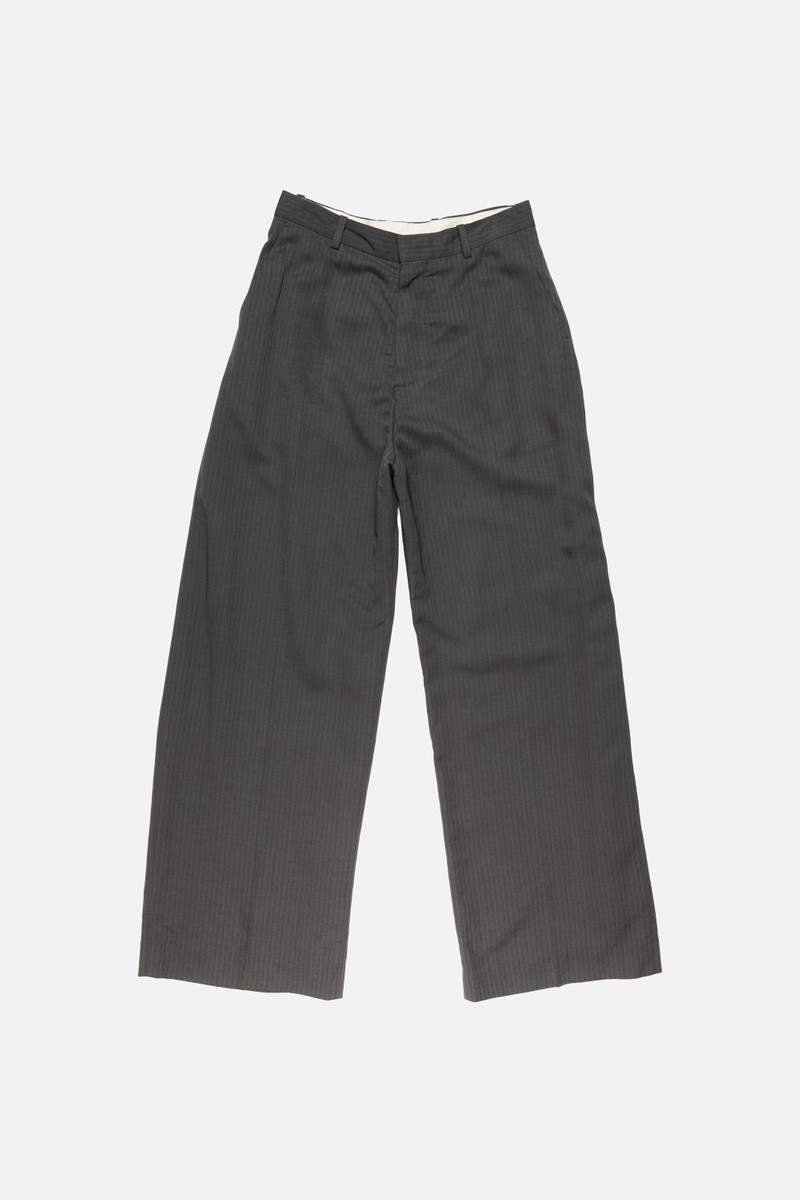 Tailored herringbone trousers - Grey 1