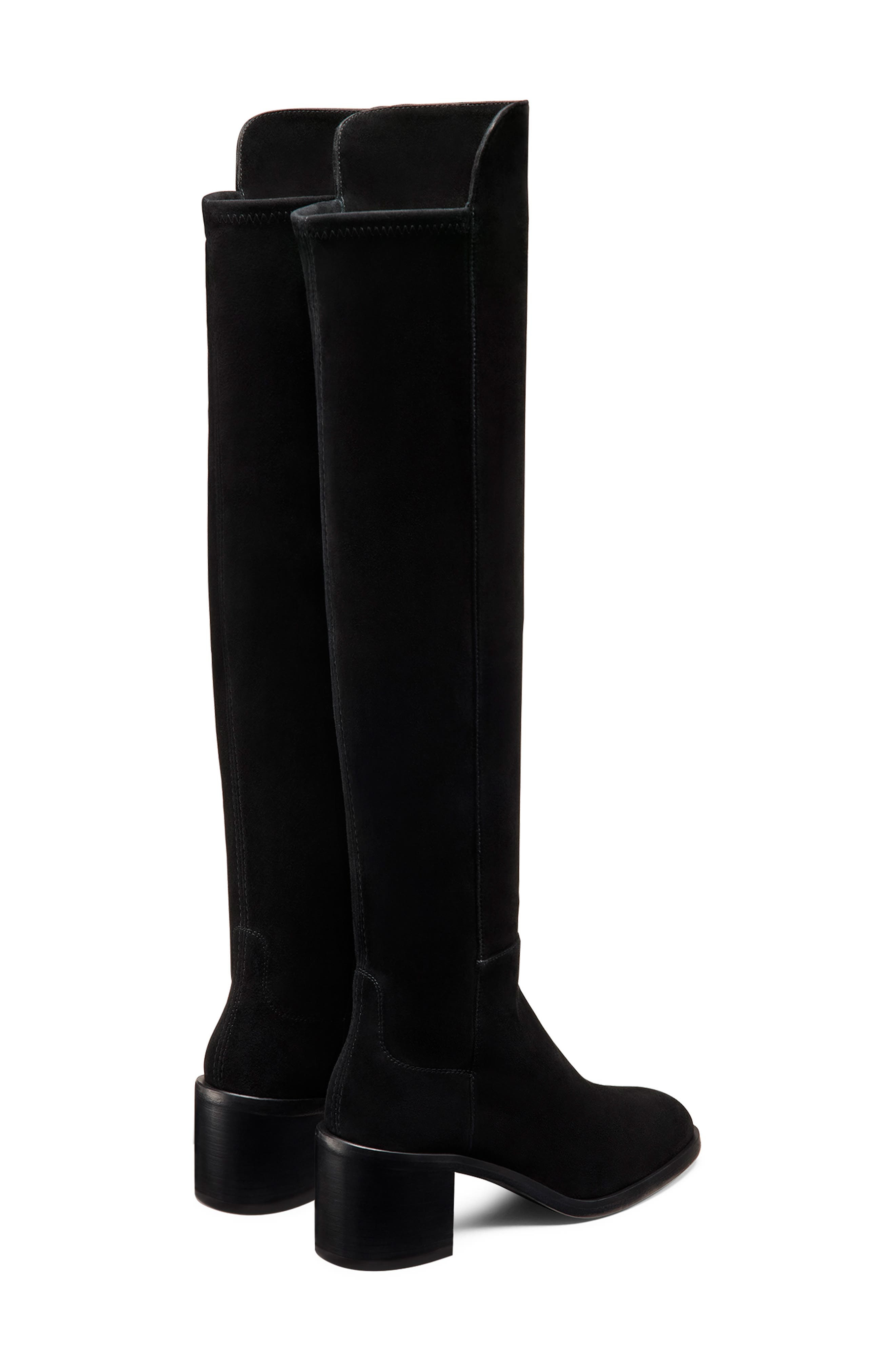 Stuart Weitzman 5050 Finn Boot in Black Suede at Nordstrom - 3