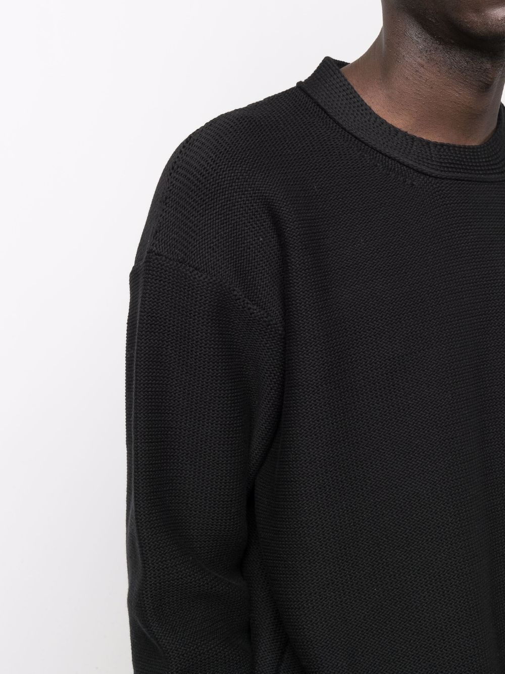 Wave crew-neck jumper - 5