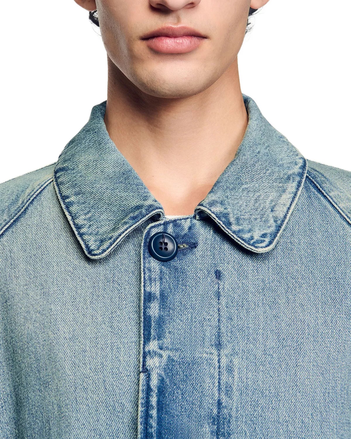 Long Denim Coat - 5