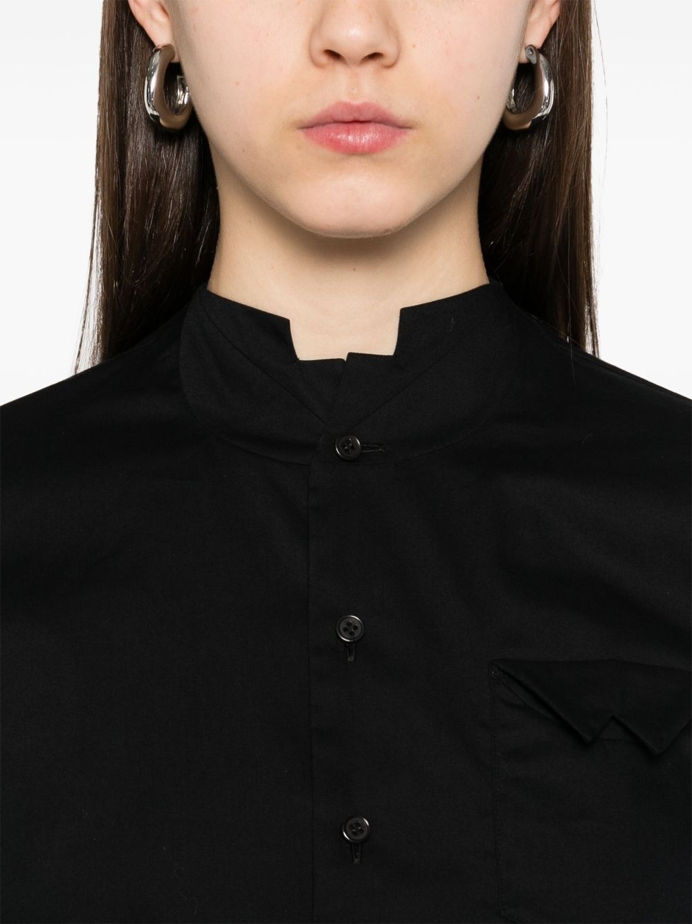 mock-neck shirt - 9