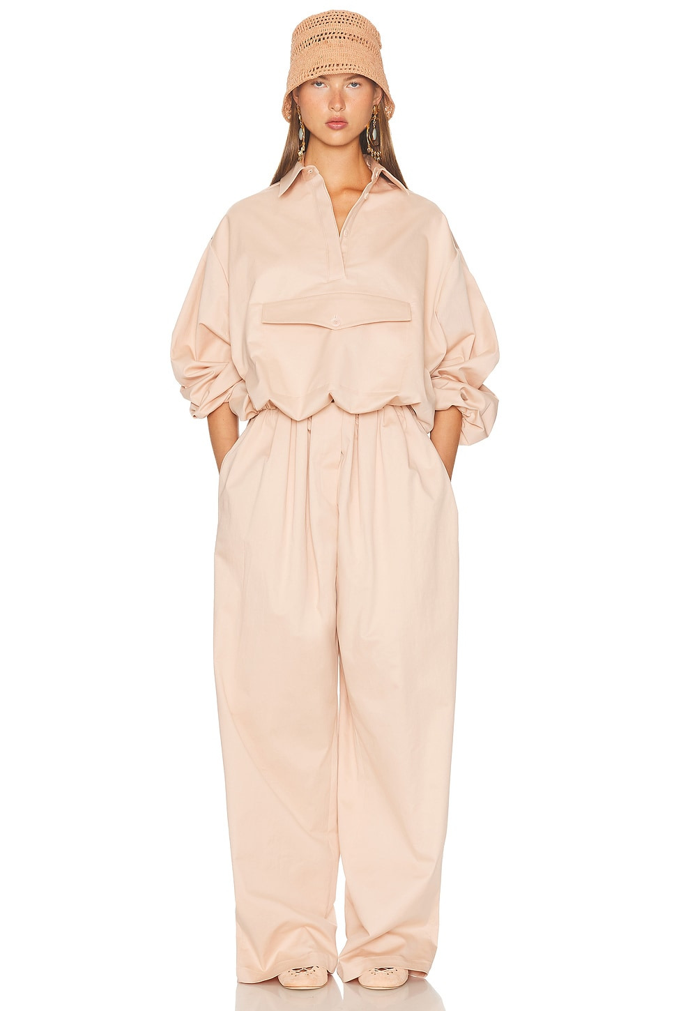 Cotton Twill Puff Pant - 5