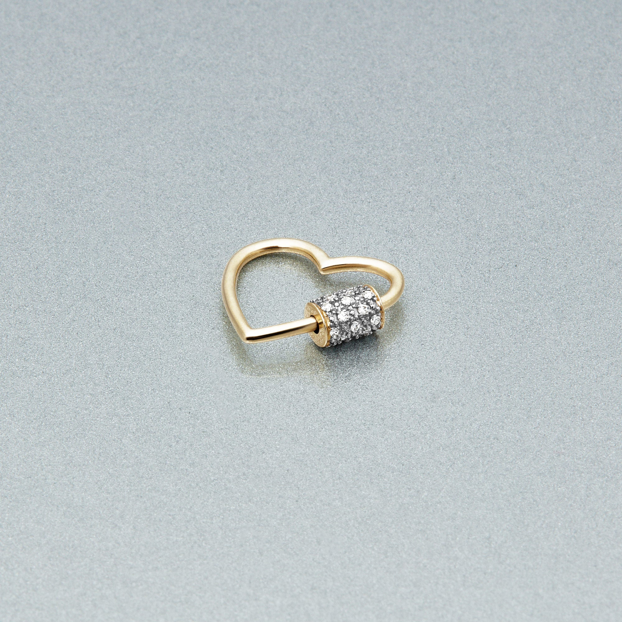 Goldie Lock Diamond Heart Keeper - 4