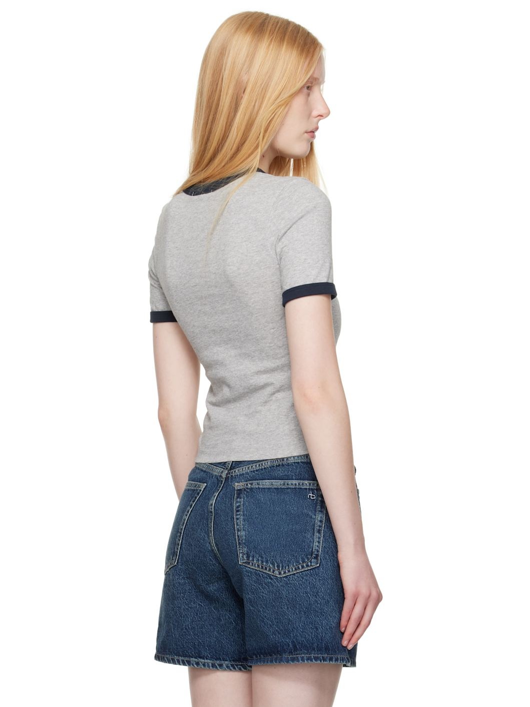 Gray Mica Ringer T-shirt - 3