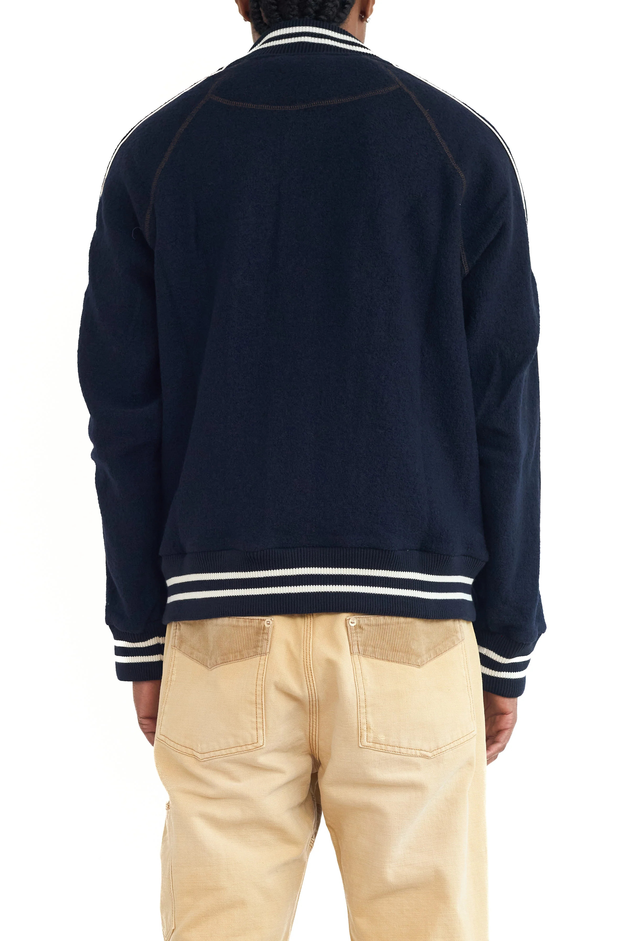Wales Bonner October Varsity Jacket Navy - 6