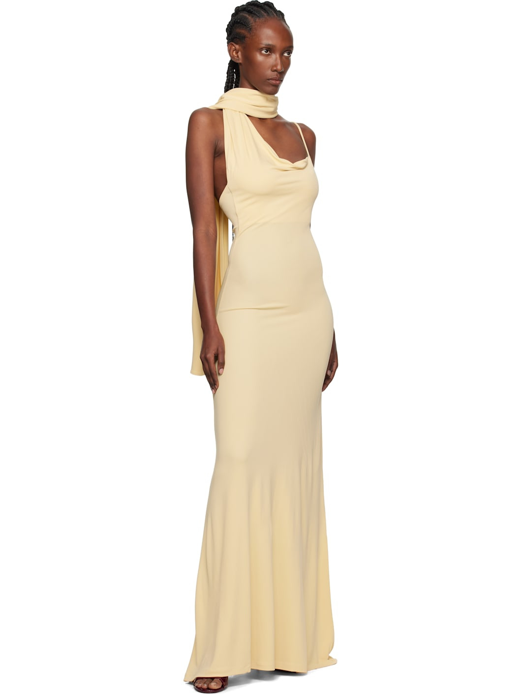 Yellow Wisp Maxi Dress - 4