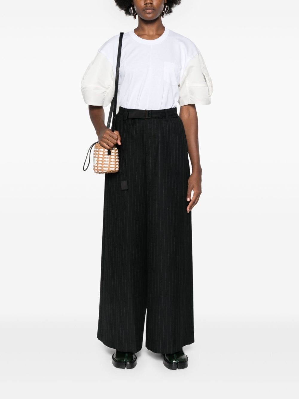 pinstriped palazzo pants - 2