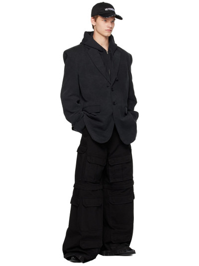 VETEMENTS Black Tailored Blazer outlook