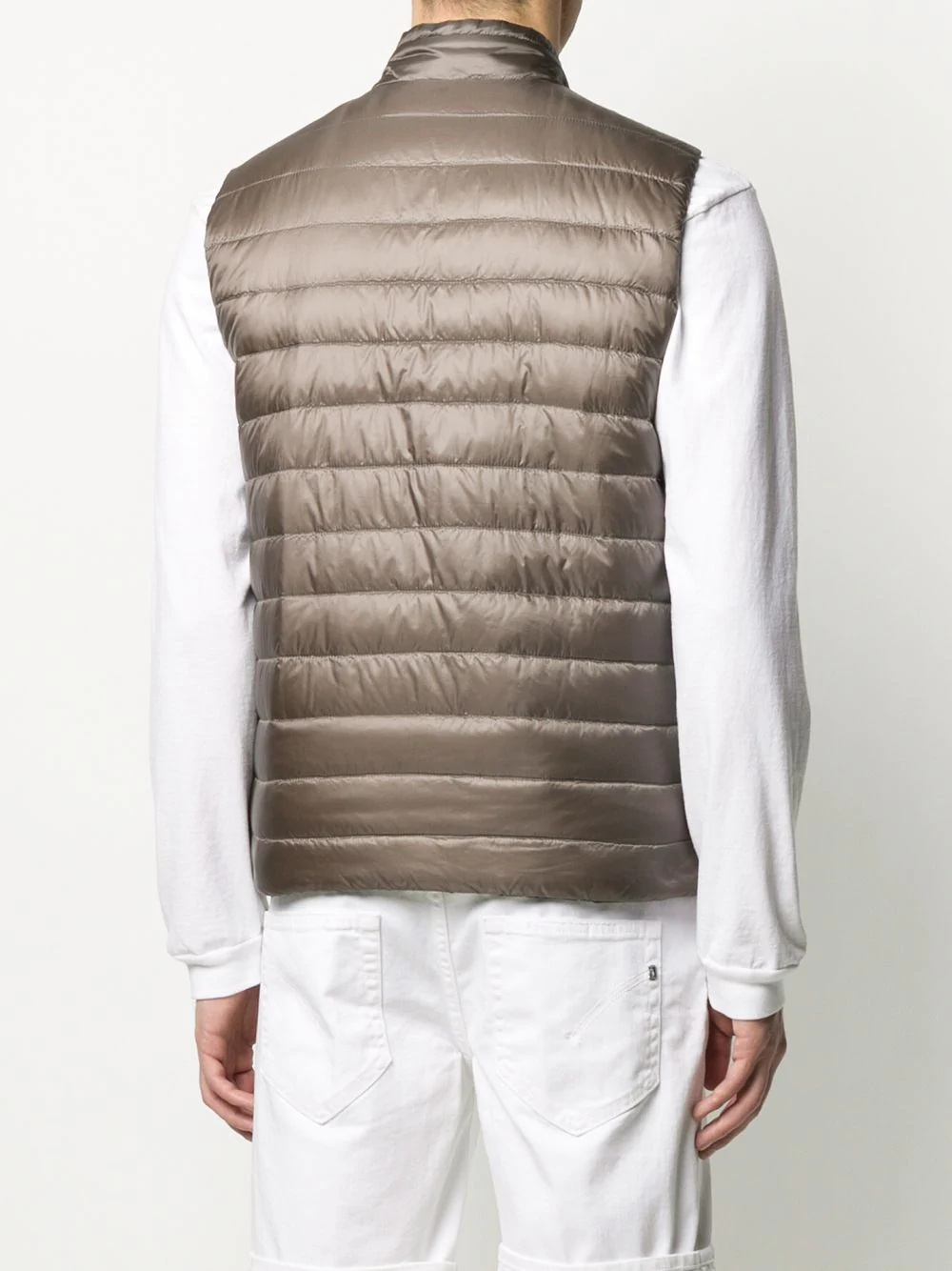 zip-up padded gilet - 5