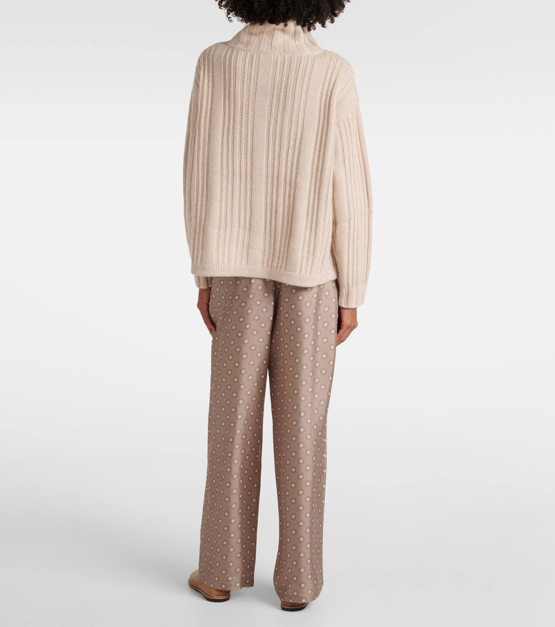 Vitalba wool and cashmere turtleneck sweater - 3