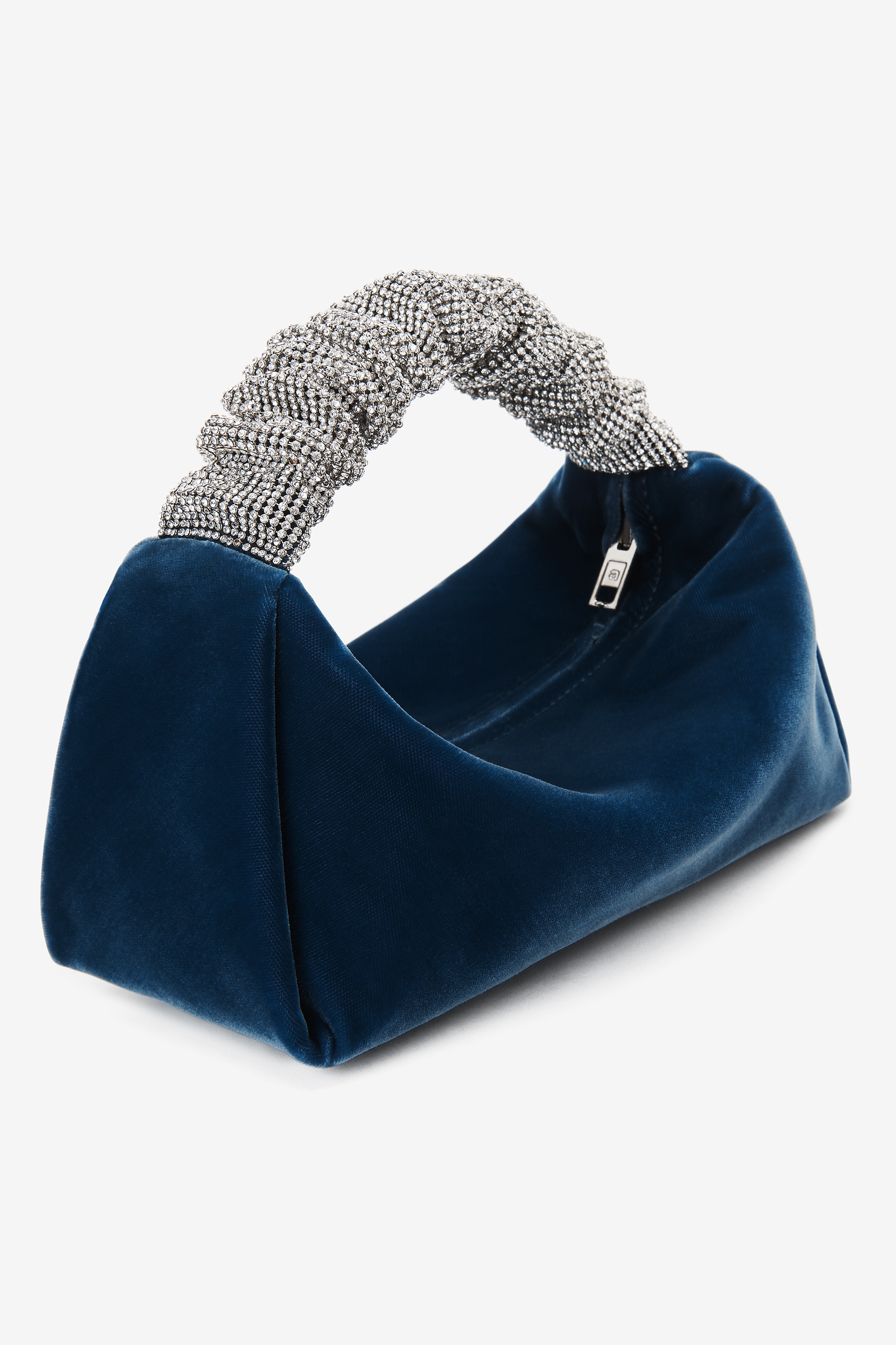 scrunchie mini bag in velvet crystal - 2