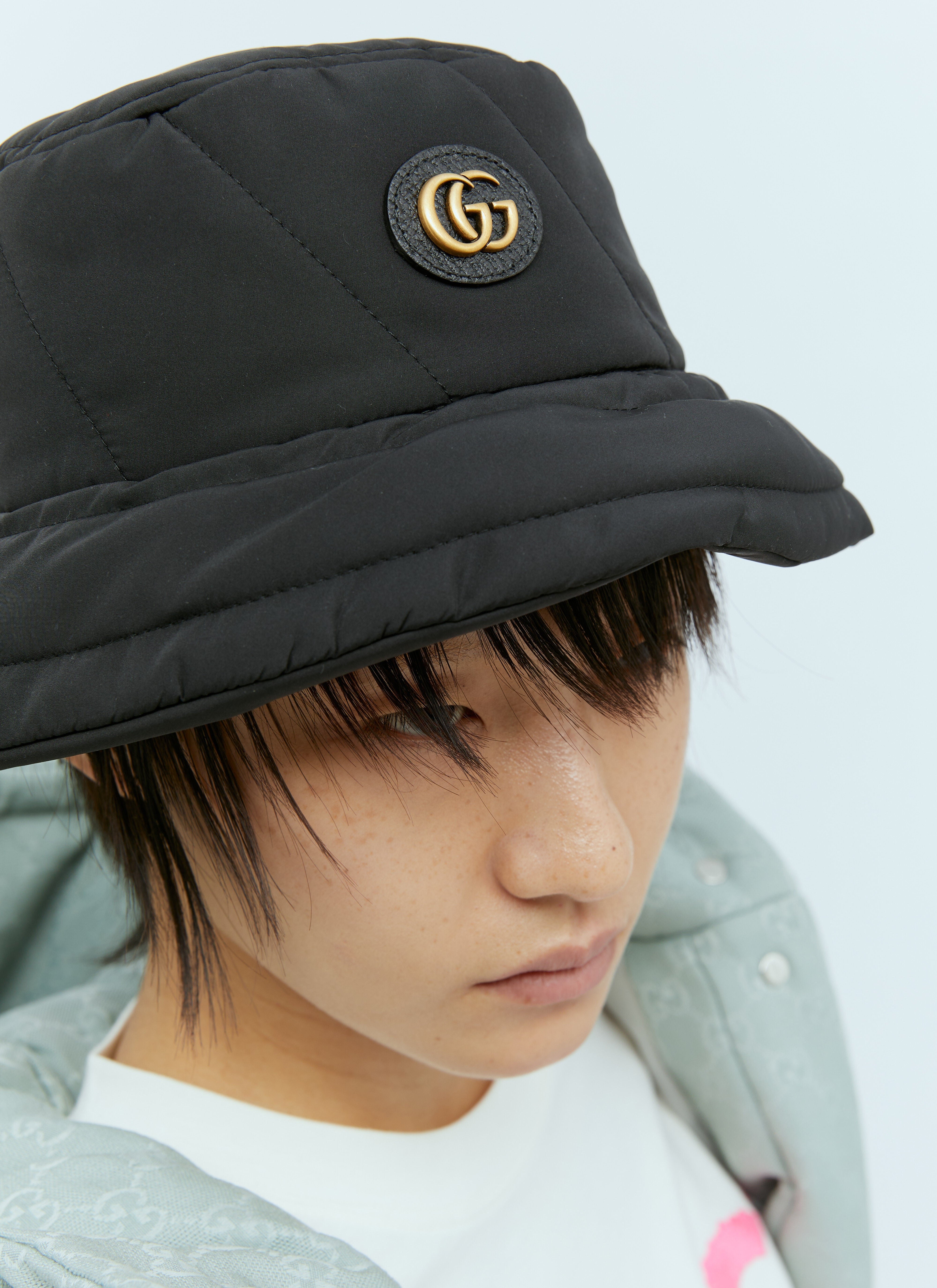 Gucci Women Logo Plaque Bucket Hat - 5