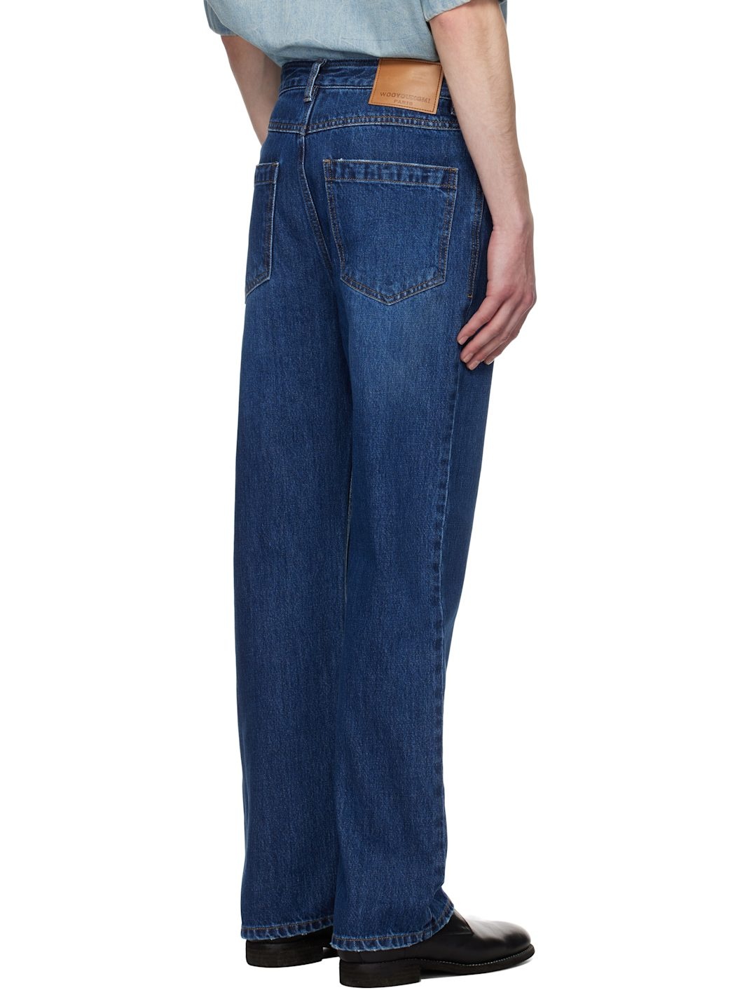 Navy New Straight Jeans - 3
