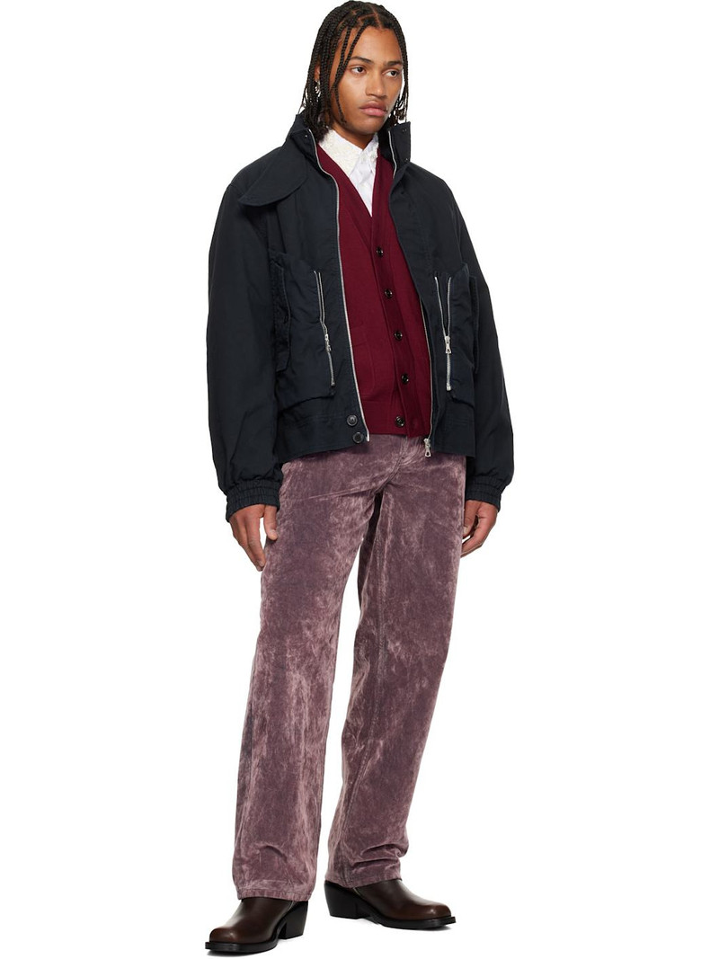 Dries Van Noten Navy Overdyed Shell Jacket outlook