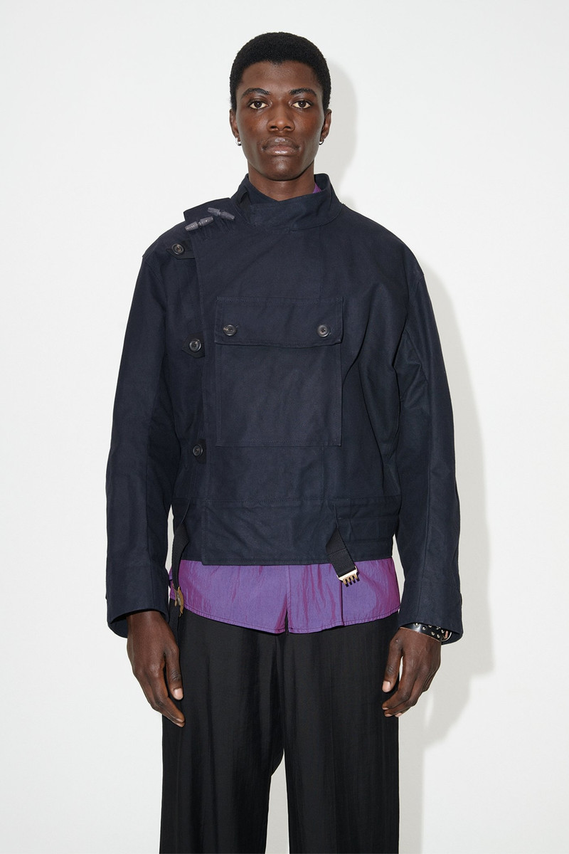 Our Legacy Dispatch Jacket Black Highland Cotton outlook