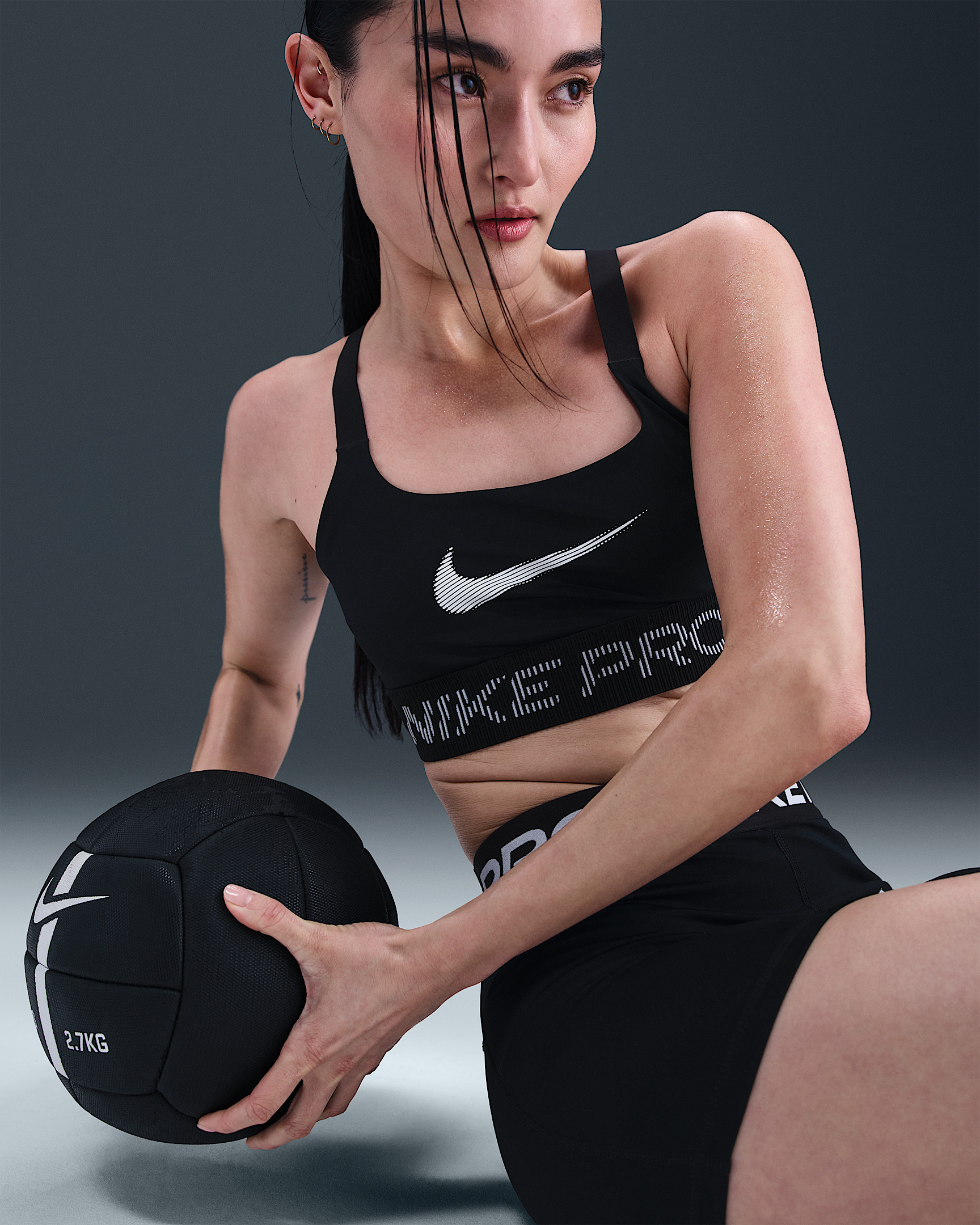 Nike Pro Women's Light-Support Non-Padded Sports Bra - 3