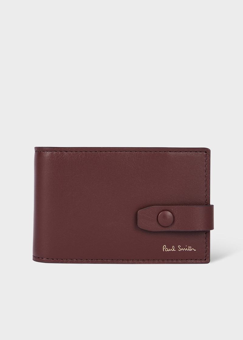 Burgundy 'Signature Stripe' Interior Credit Card Wallet 1