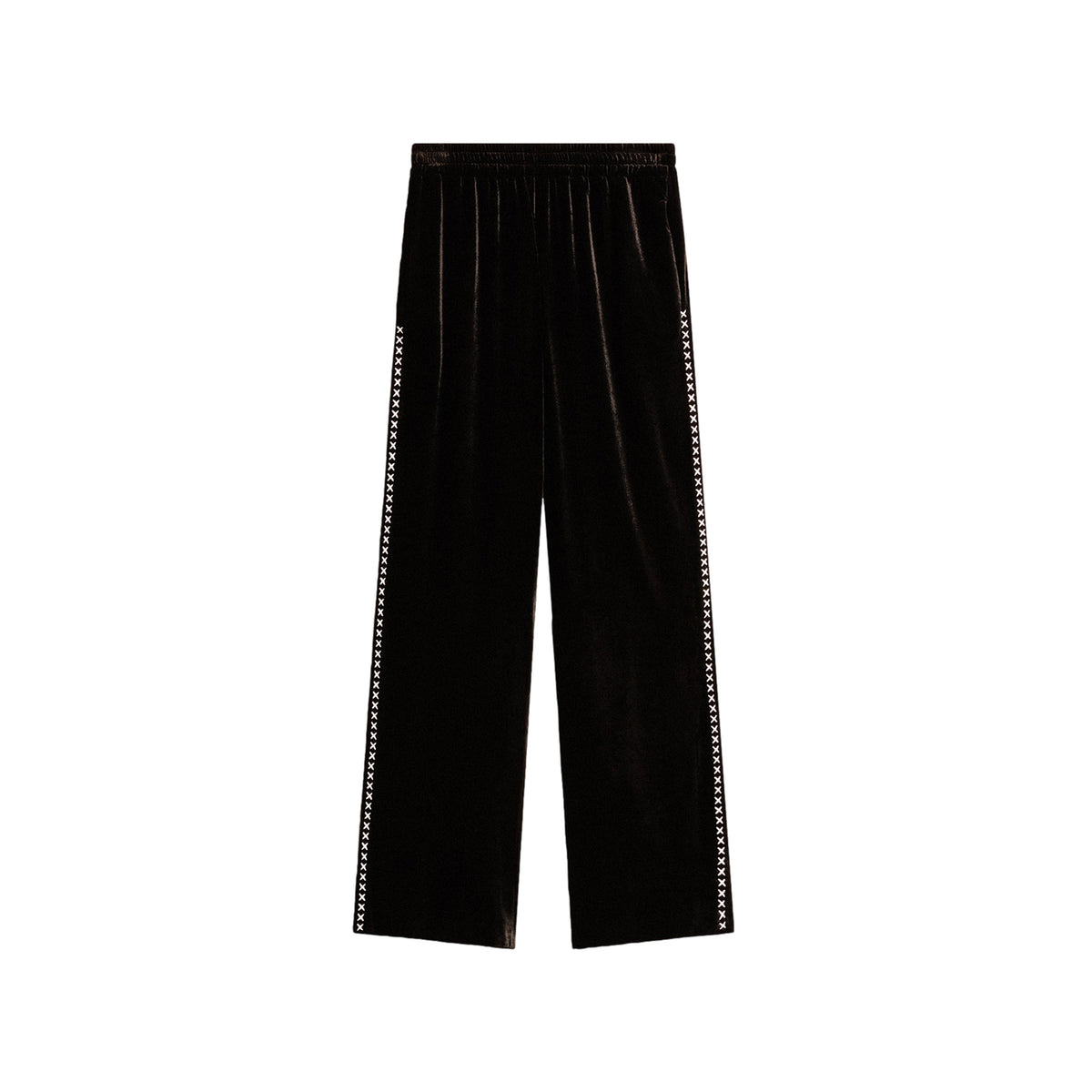 JOURNEY W'S VELVET JOGGING PANTS (BLACK) - 1