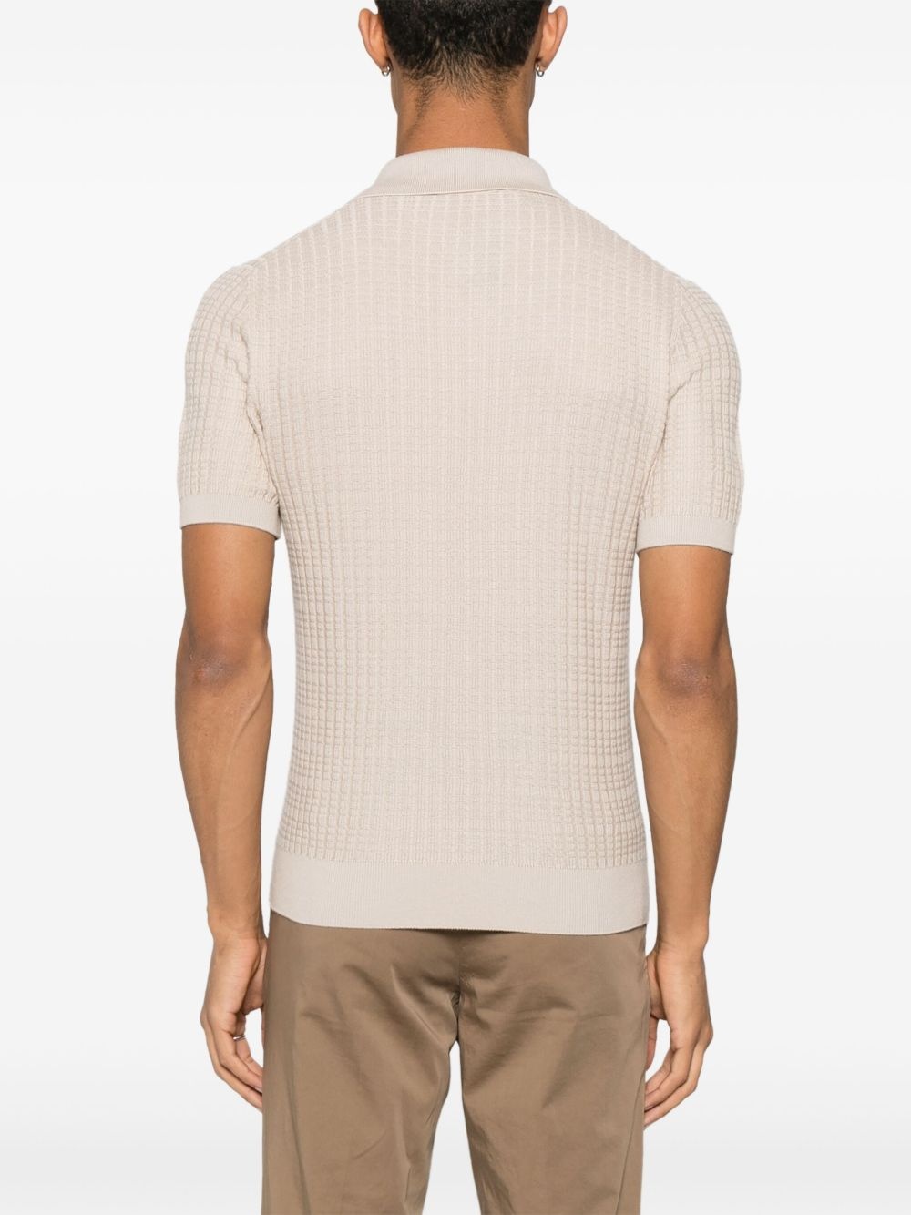 knitted polo shirt - 3