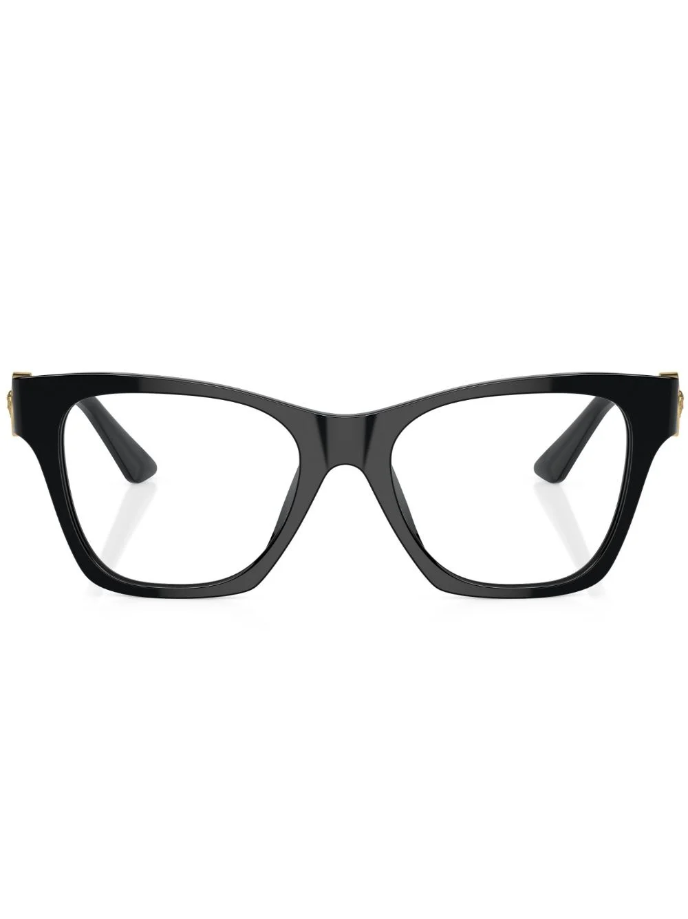 Medusa-plaque square-frame glasses - 1