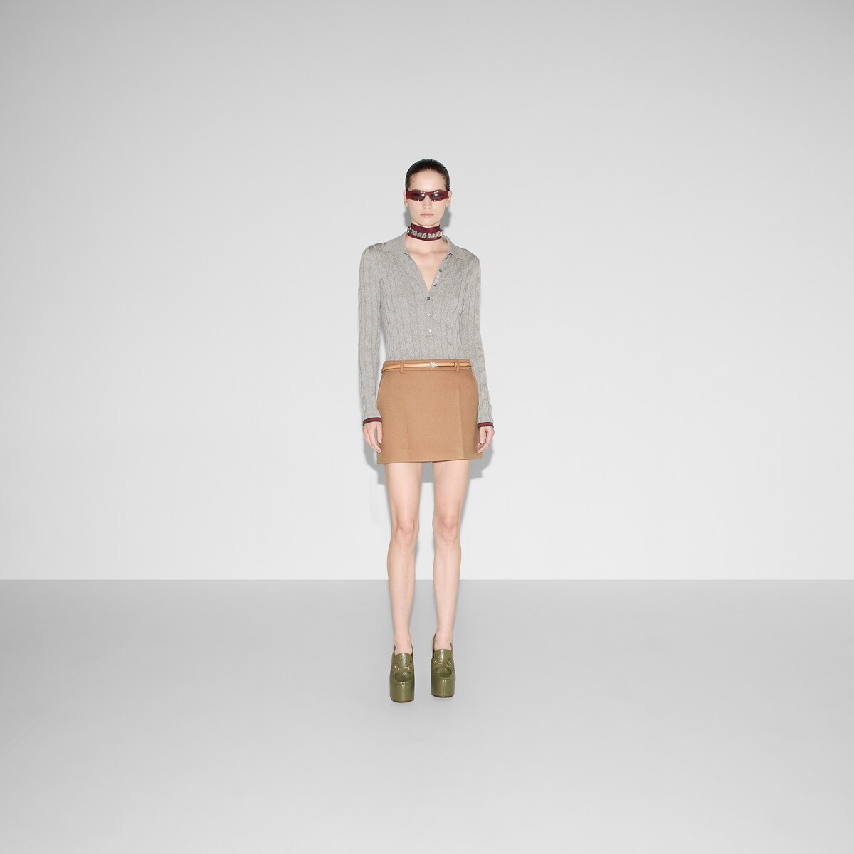 Wool cashmere skirt - 2