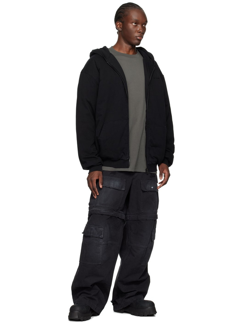 We11done Black Padded Hoodie outlook