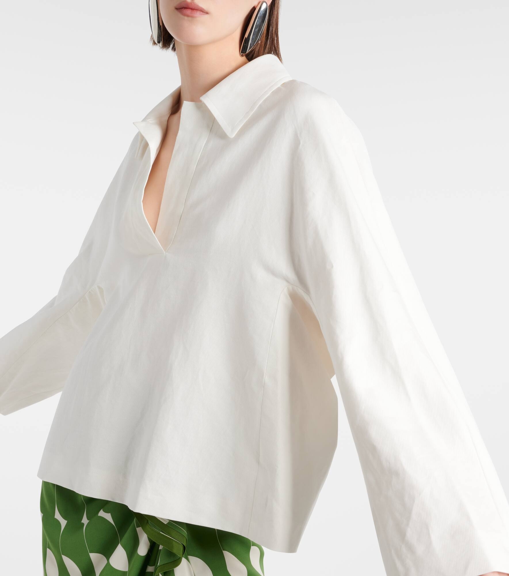 Linen and cotton-blend top - 4