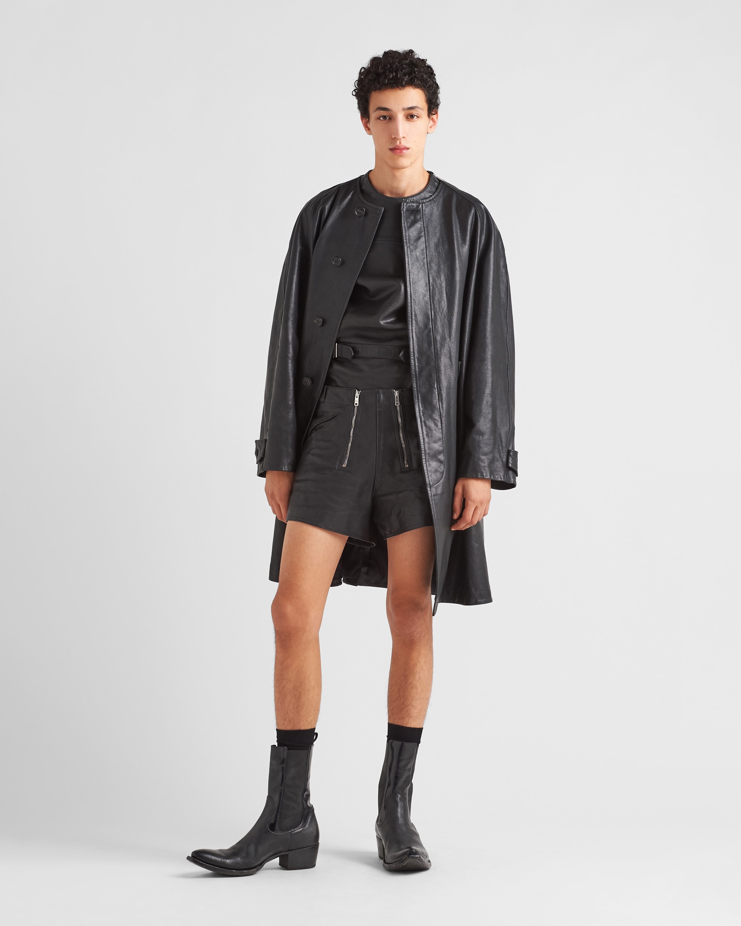 Leather coat - 2