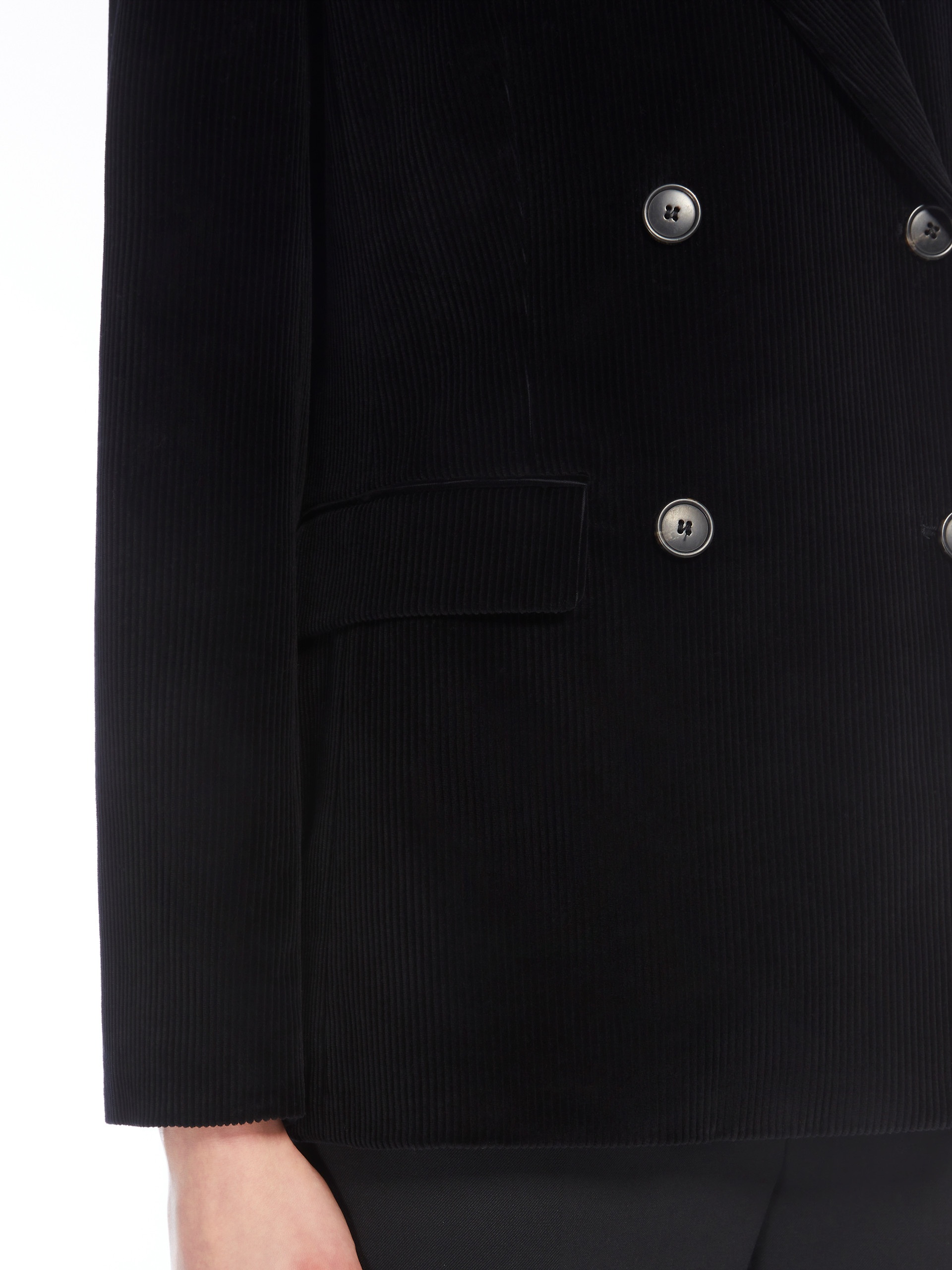 KATANGA Double-breasted velvet blazer - 6