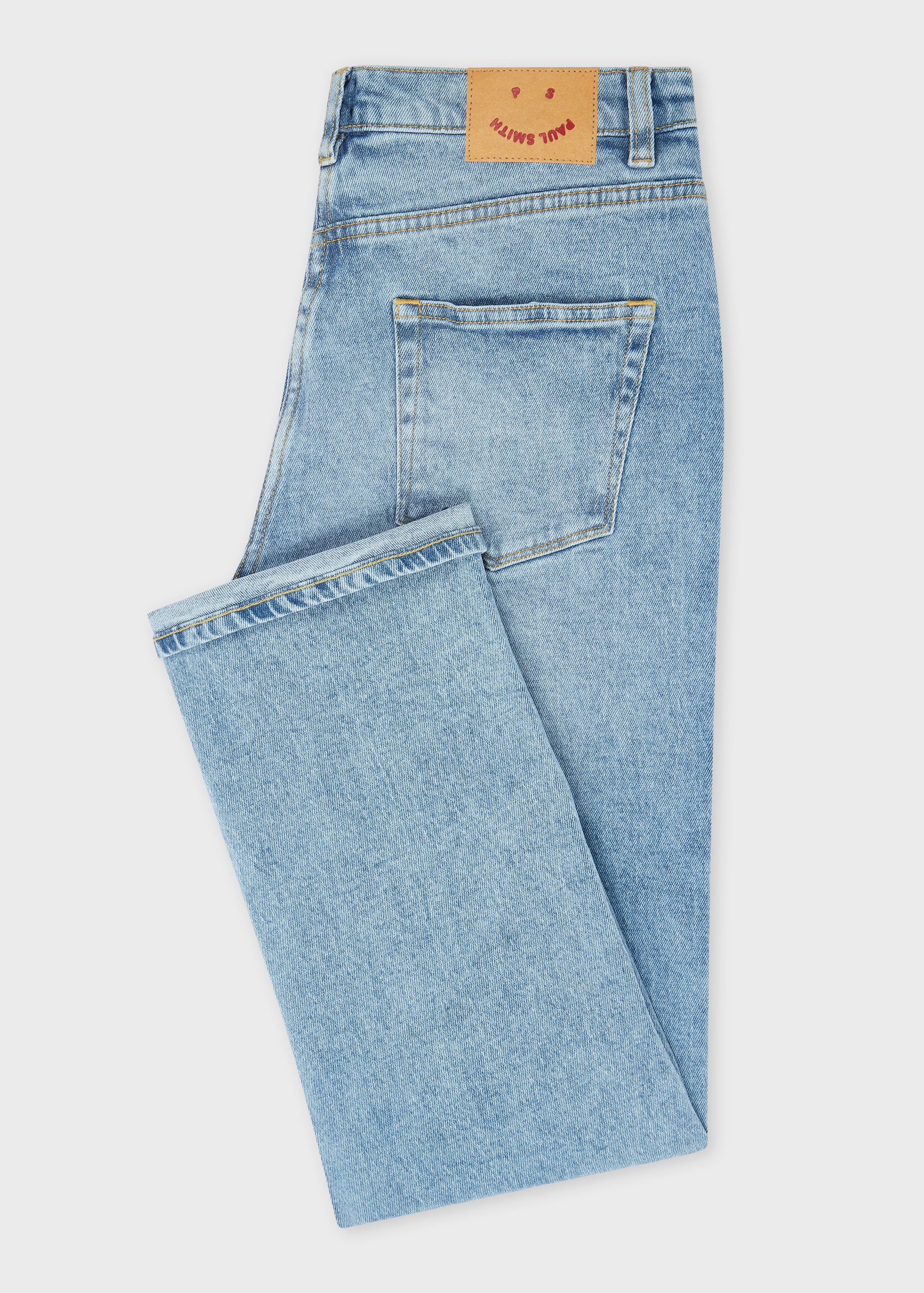 Women's Straight-Fit Light-Wash Jeans - 2